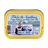 Filets de sardines à l'algue Wakamé et à l'huile d'olive Bio 