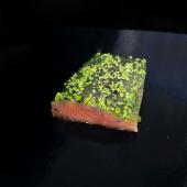 Saku Saumon  Fumé  Confit Pistaches