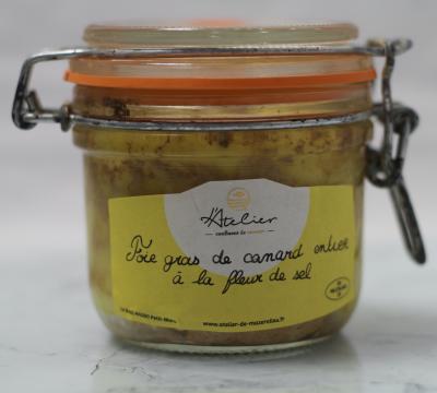 Foie gras entier de canard mi-cuit à la fleur de Sel 