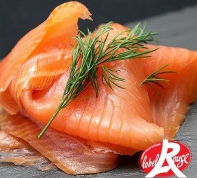 Saumon fumé d'Ecosse Confit à Froid "Label Rouge", Coupe Traditionnelle
