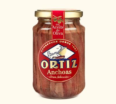 Anchois à l'huile d'olive