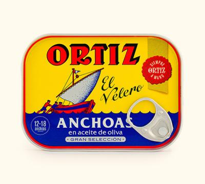 Filets d'anchois à l'huile d'olive 