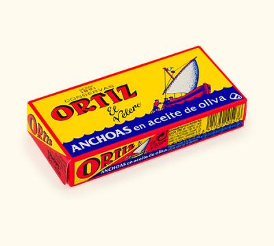 Filets d'anchois boite métal