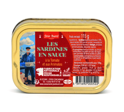 Sardines en sauce à la tomate et aux aromates